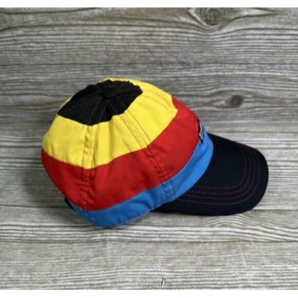 Rowing Blazers Black Blue Red Yellow Striped Baseball Hat Cap R.B. New York - Picture 4 of 7